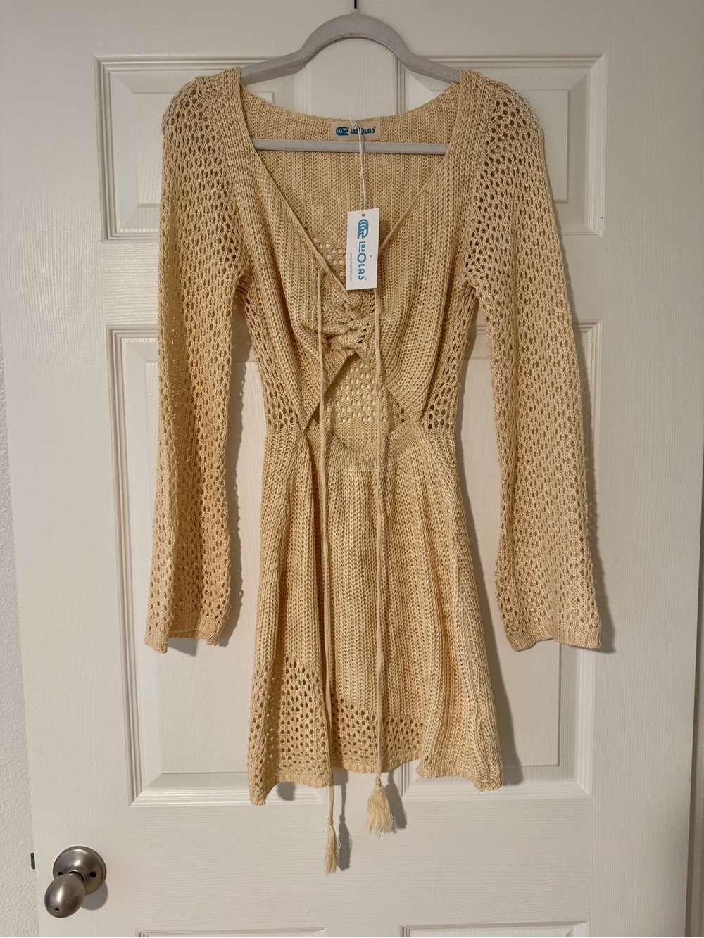 Las Olas Hollow Front Tie Cover-Up Dress | NWT | One Size